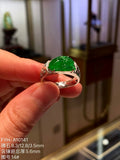 High-Ice Imperial Green Jadeite Rabbit Ring in 18K Gold & Diamonds